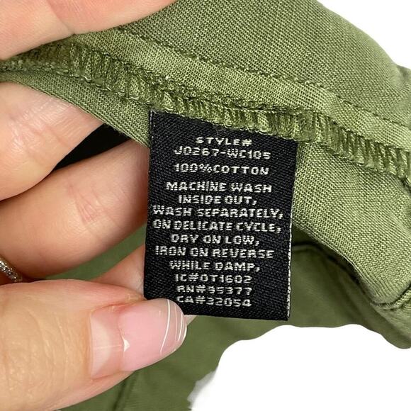 Sanctuary Utility Habitat Military Green Denim Jacket in Cactus 100% Cotton XS - Picture 14 of 16